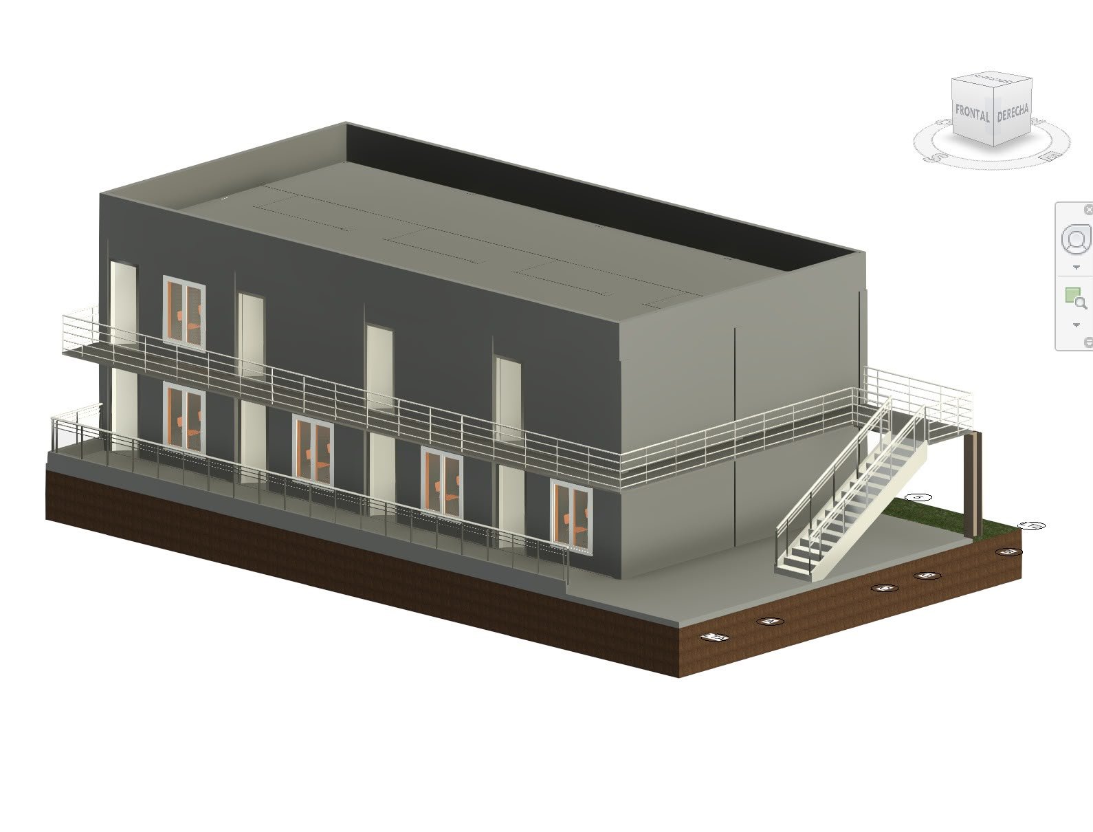 Modelo arquitectónico de Departamentos Saturnino